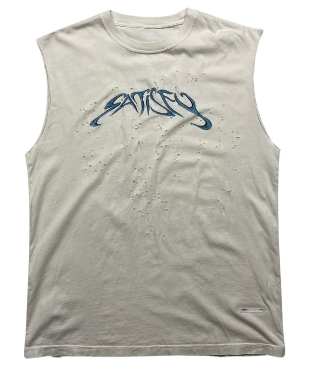 SATISFY Белая хлопковая майка, фото 1