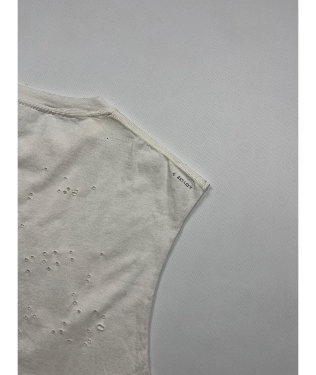 SATISFY Белая хлопковая майка, фото 7