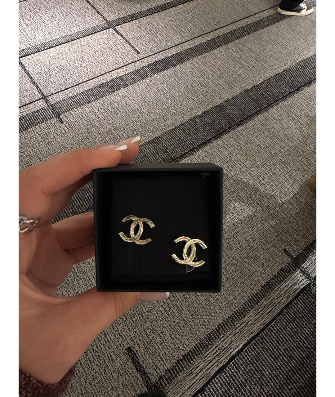 CHANEL Серебряные серьги, фото 3