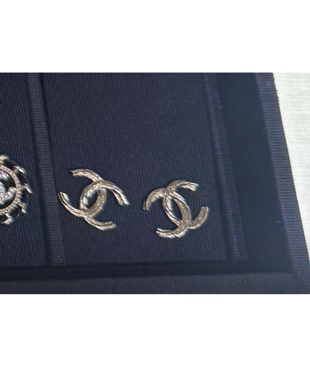 CHANEL Серебряные серьги, фото 2