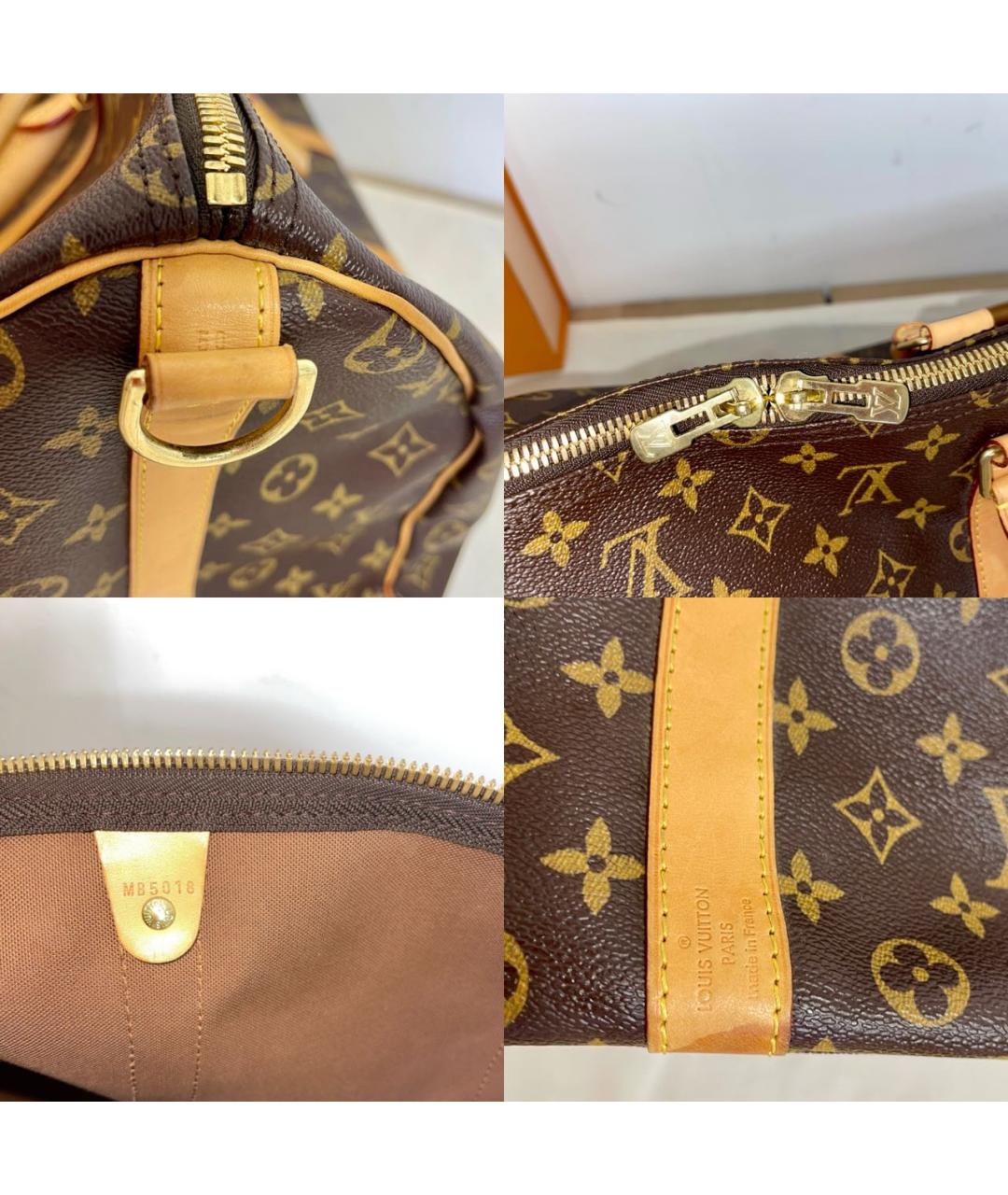 LOUIS VUITTON Коричневая дорожная/спортивная сумка, фото 6