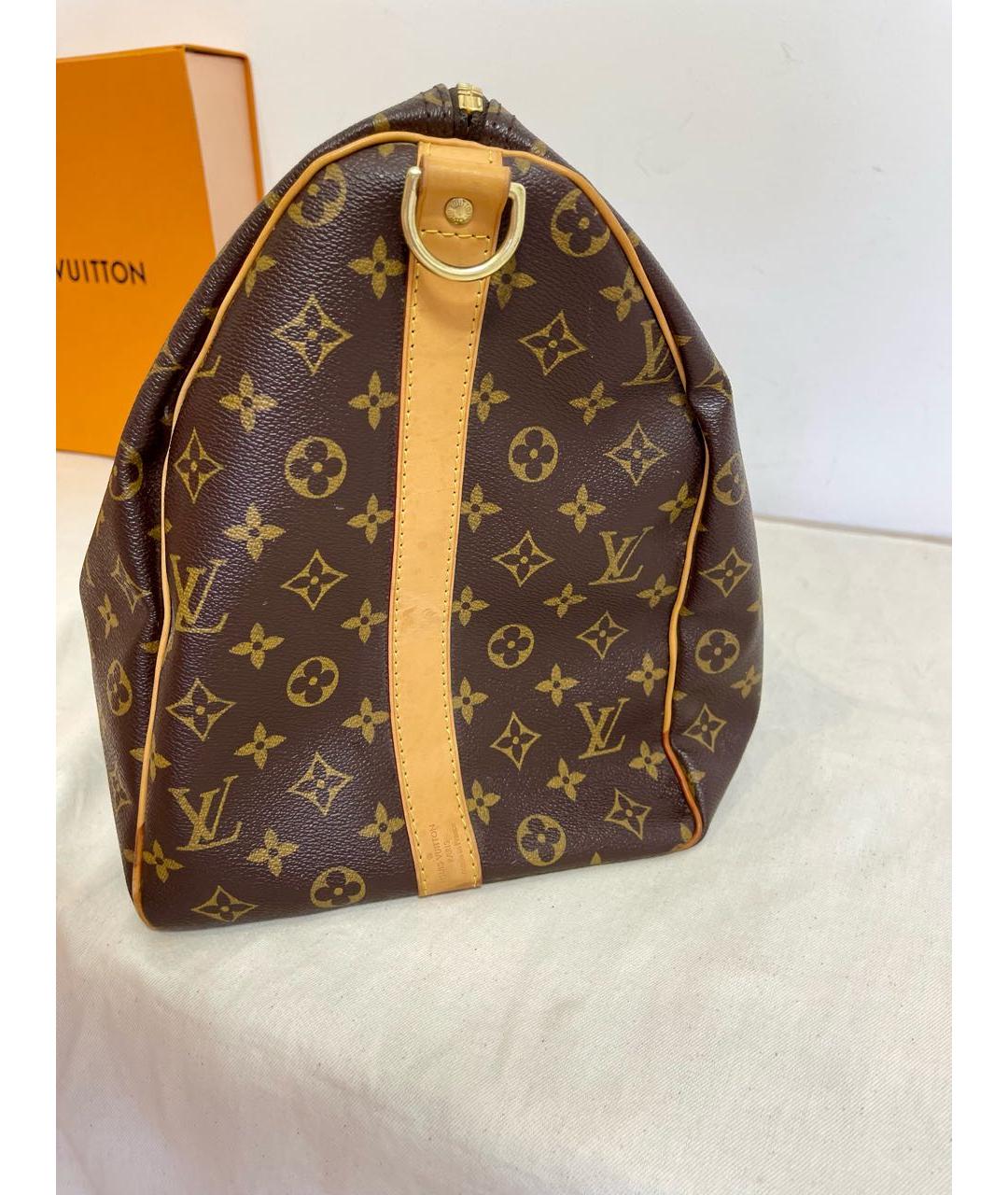LOUIS VUITTON Коричневая дорожная/спортивная сумка, фото 8