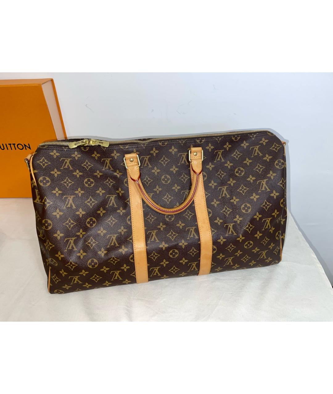 LOUIS VUITTON Коричневая дорожная/спортивная сумка, фото 2