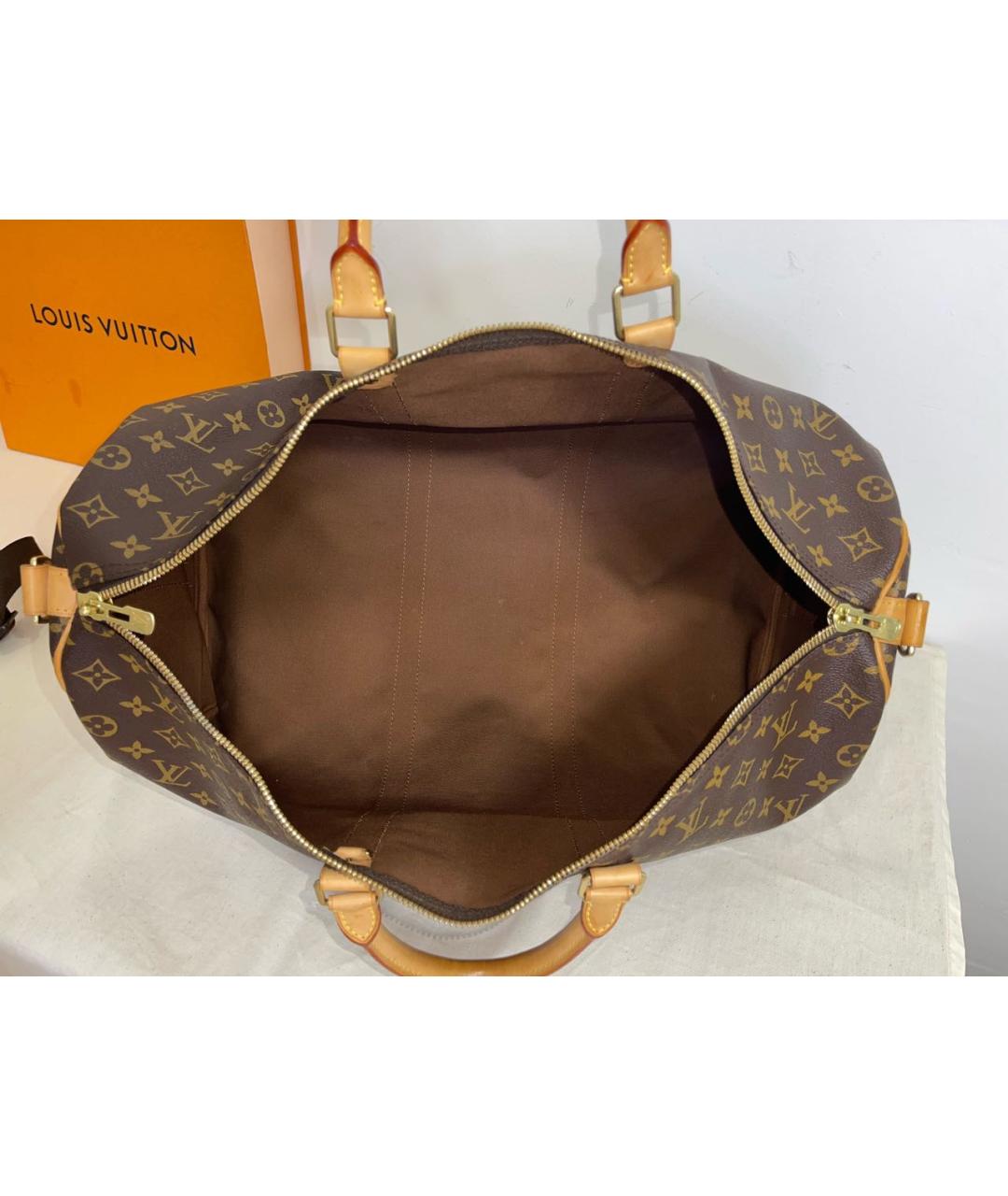 LOUIS VUITTON Коричневая дорожная/спортивная сумка, фото 4