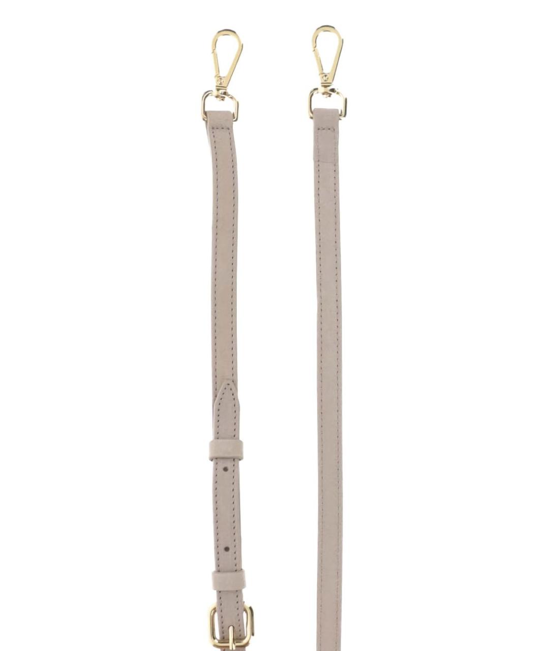 JACQUEMUS Бежевая кожаная сумка с короткими ручками, фото 3