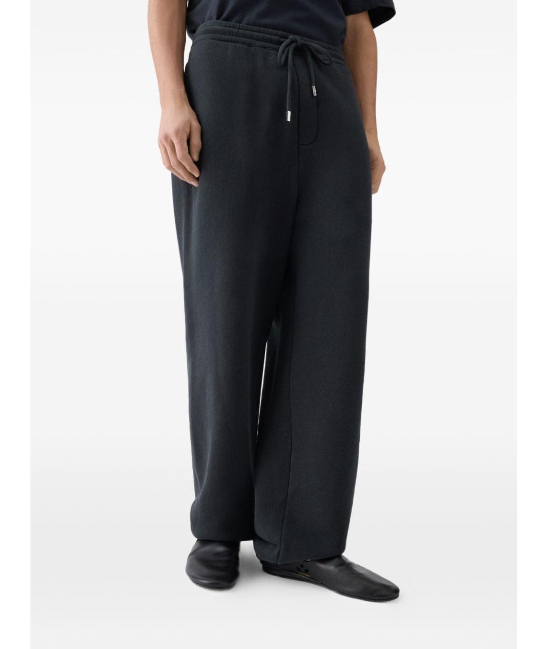 JACQUEMUS Синие хлопковые повседневные брюки, фото 3