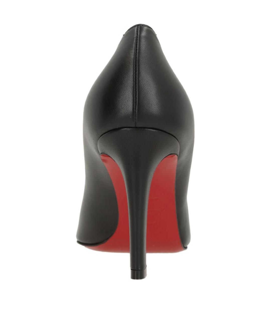 CHRISTIAN LOUBOUTIN Черные кожаные туфли, фото 2