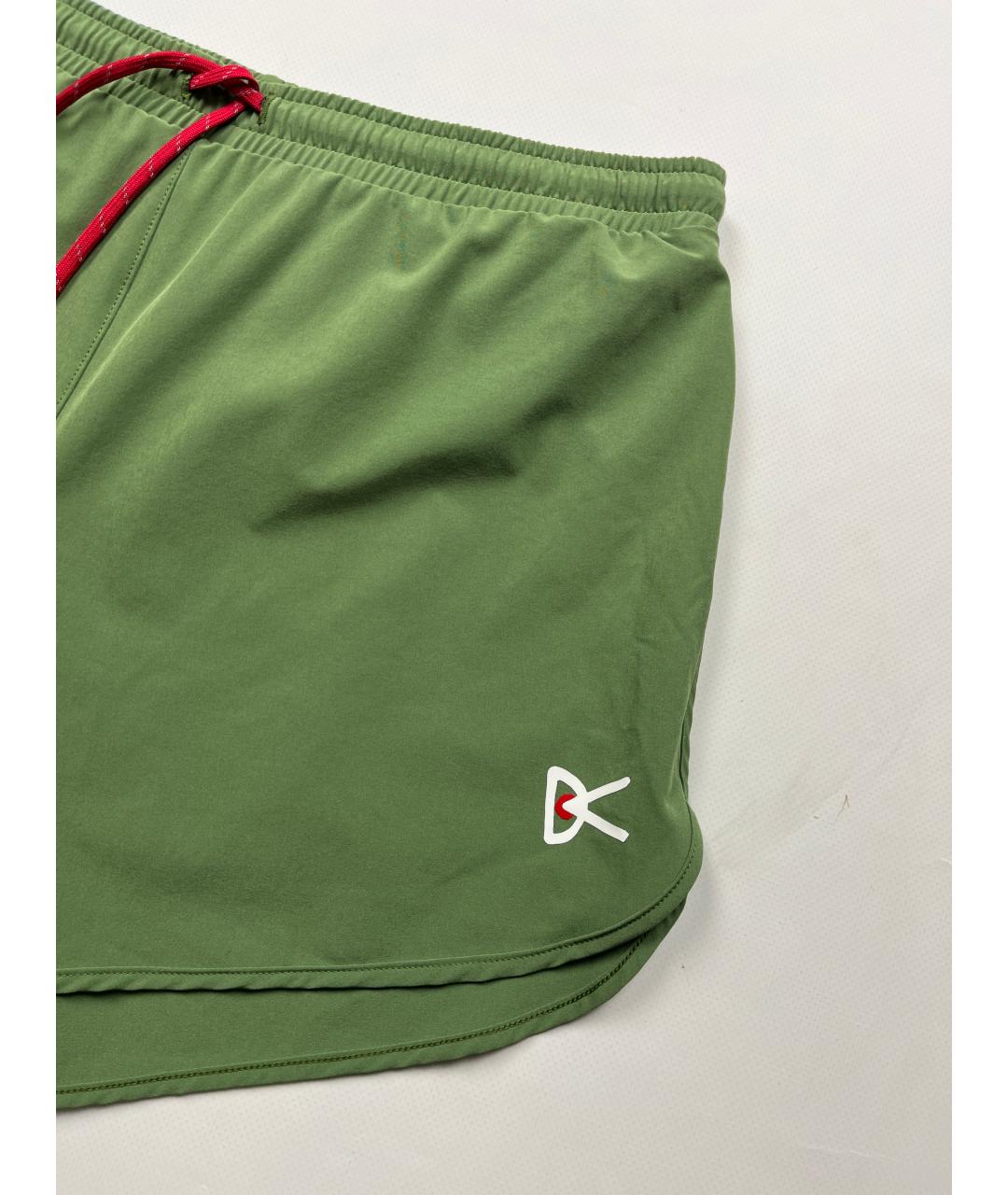 DISTRICT VISION Зеленые полиэстеровые шорты, фото 2