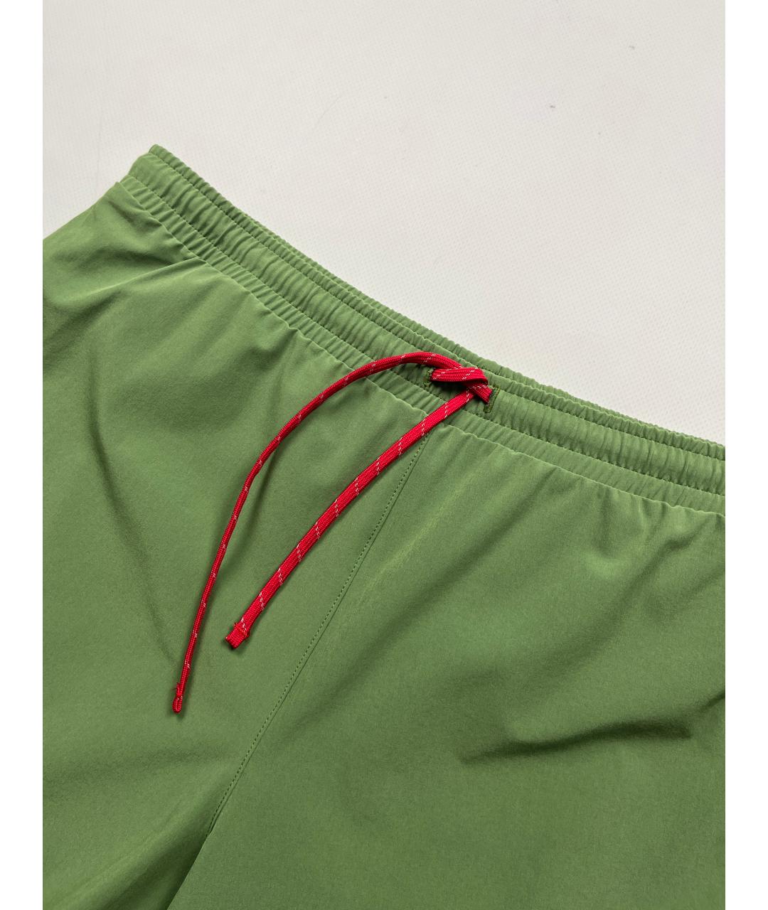 DISTRICT VISION Зеленые полиэстеровые шорты, фото 3