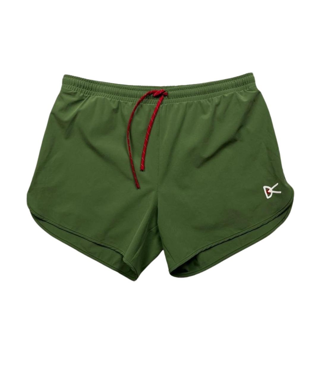 DISTRICT VISION Зеленые полиэстеровые шорты, фото 1