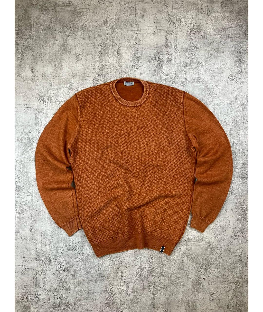 JACOB COHEN Оранжевый шерстяной джемпер / свитер, фото 8