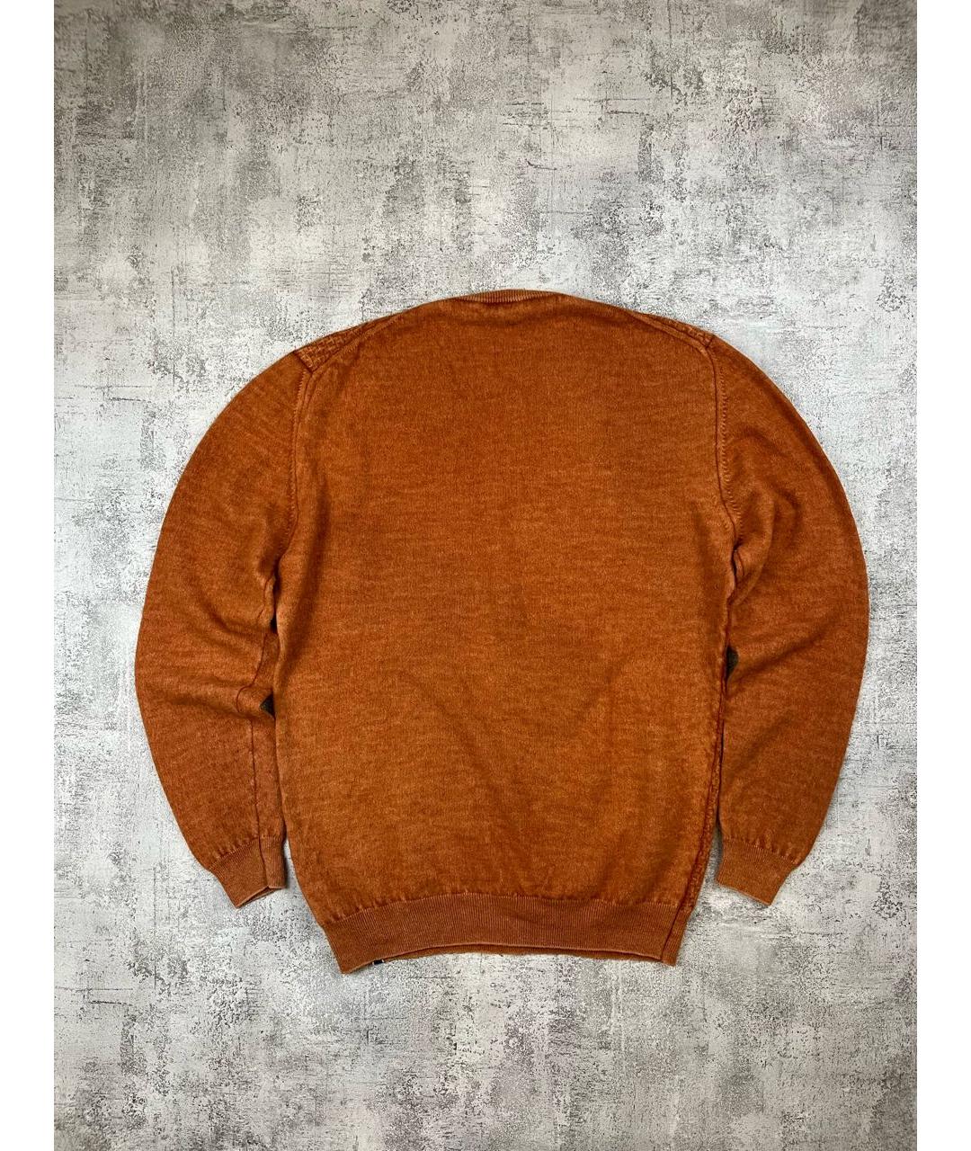 JACOB COHEN Оранжевый шерстяной джемпер / свитер, фото 2