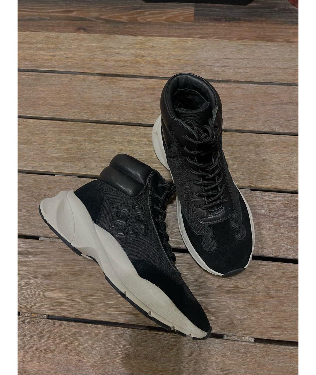 TORY BURCH Черные кроссовки, фото 4