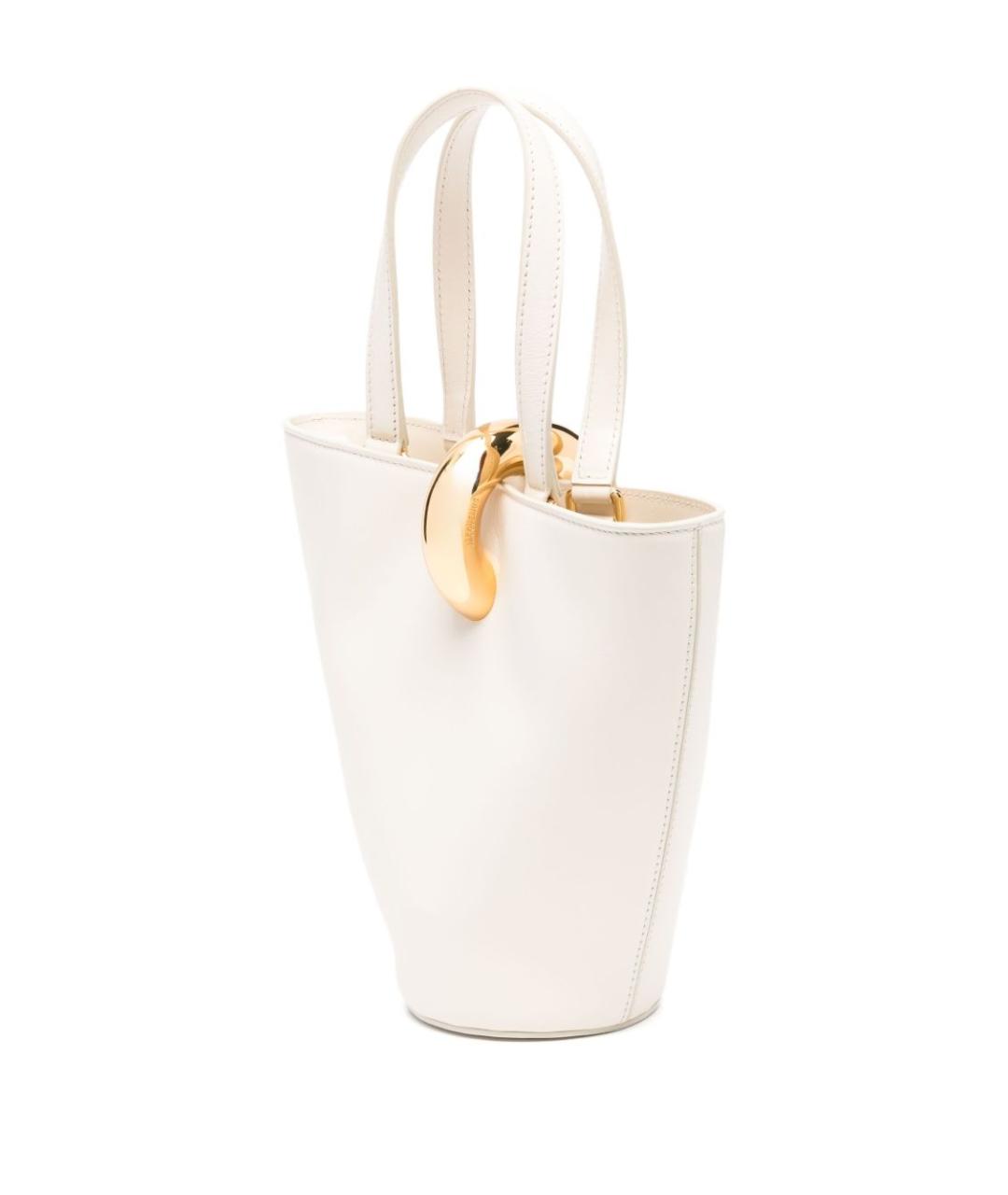 JACQUEMUS Белая кожаная сумка тоут, фото 4