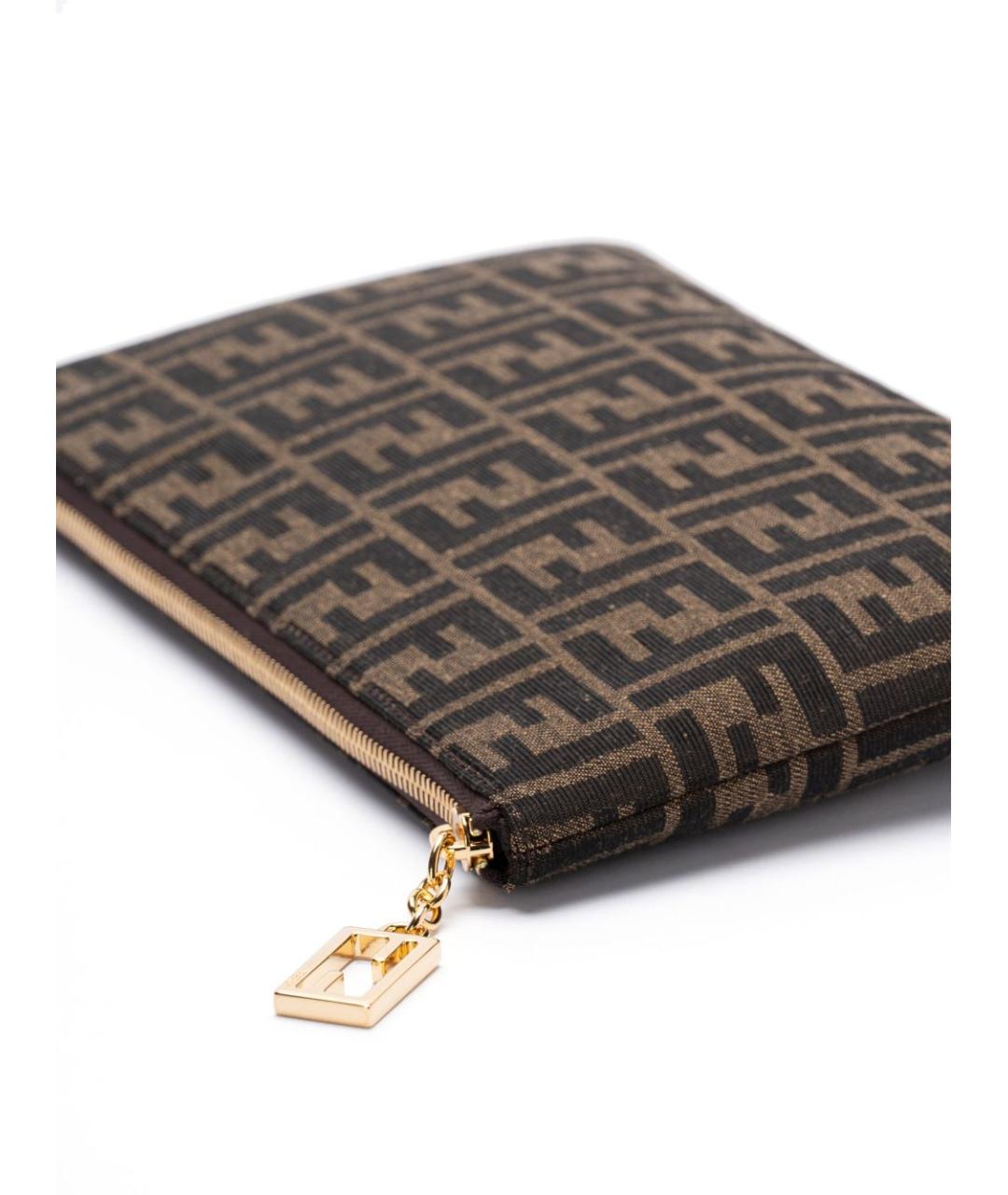 FENDI Коричневый кошелек, фото 4