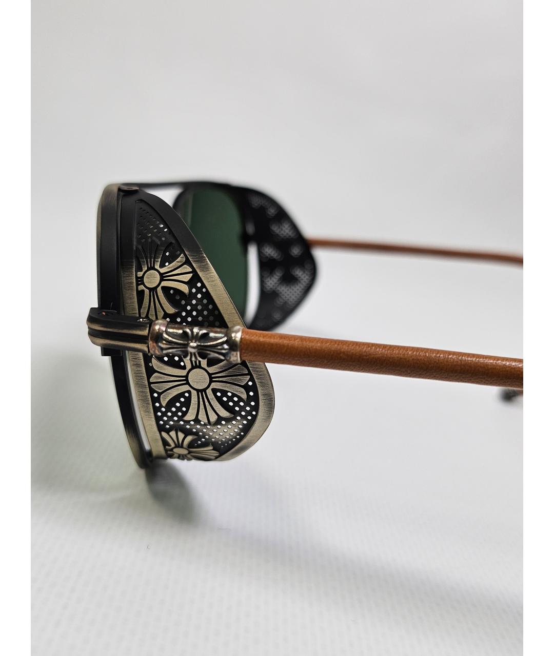 CHROME HEARTS Зеленые металлические солнцезащитные очки, фото 3