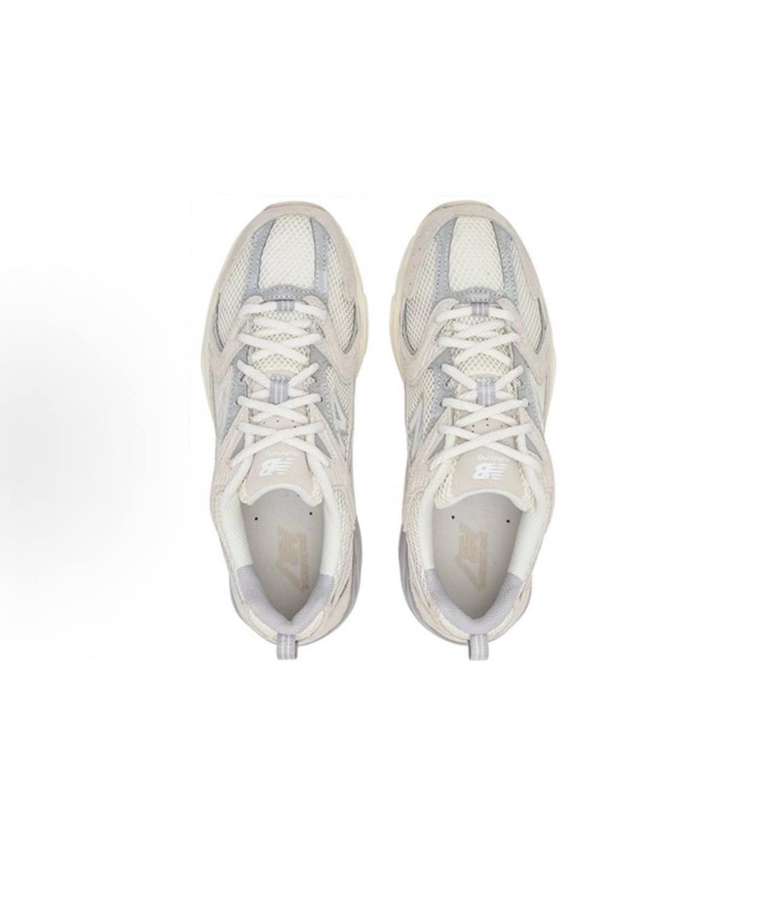 NEW BALANCE Бежевые текстильные низкие кроссовки / кеды, фото 3