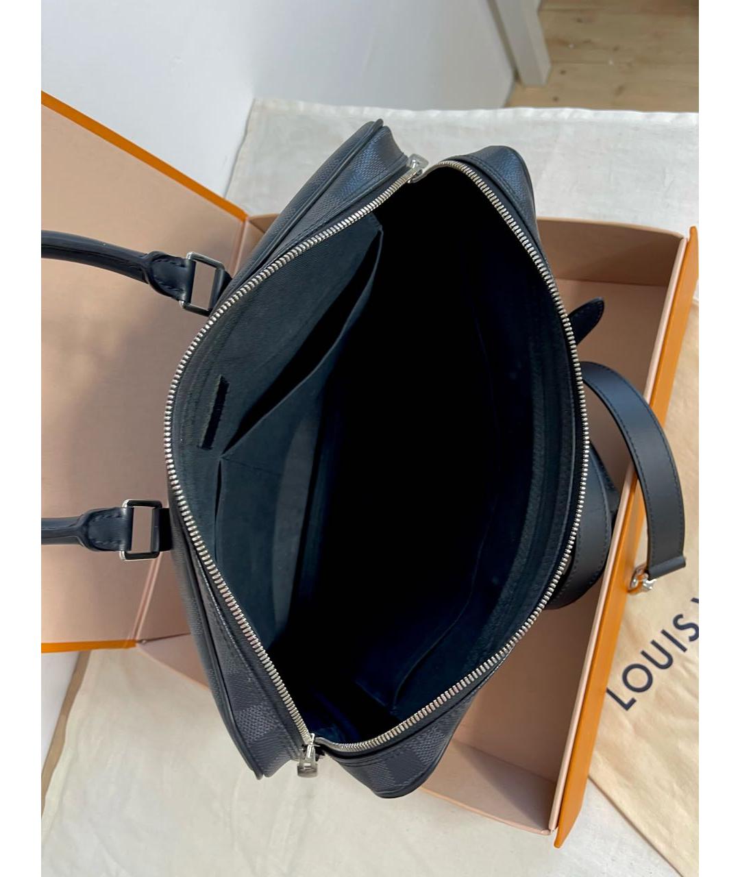 LOUIS VUITTON Серый портфель, фото 6