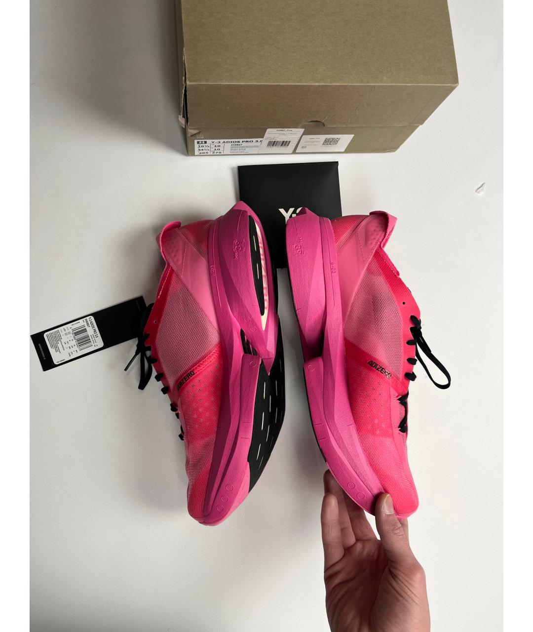 Y-3 Розовые низкие кроссовки / кеды, фото 5
