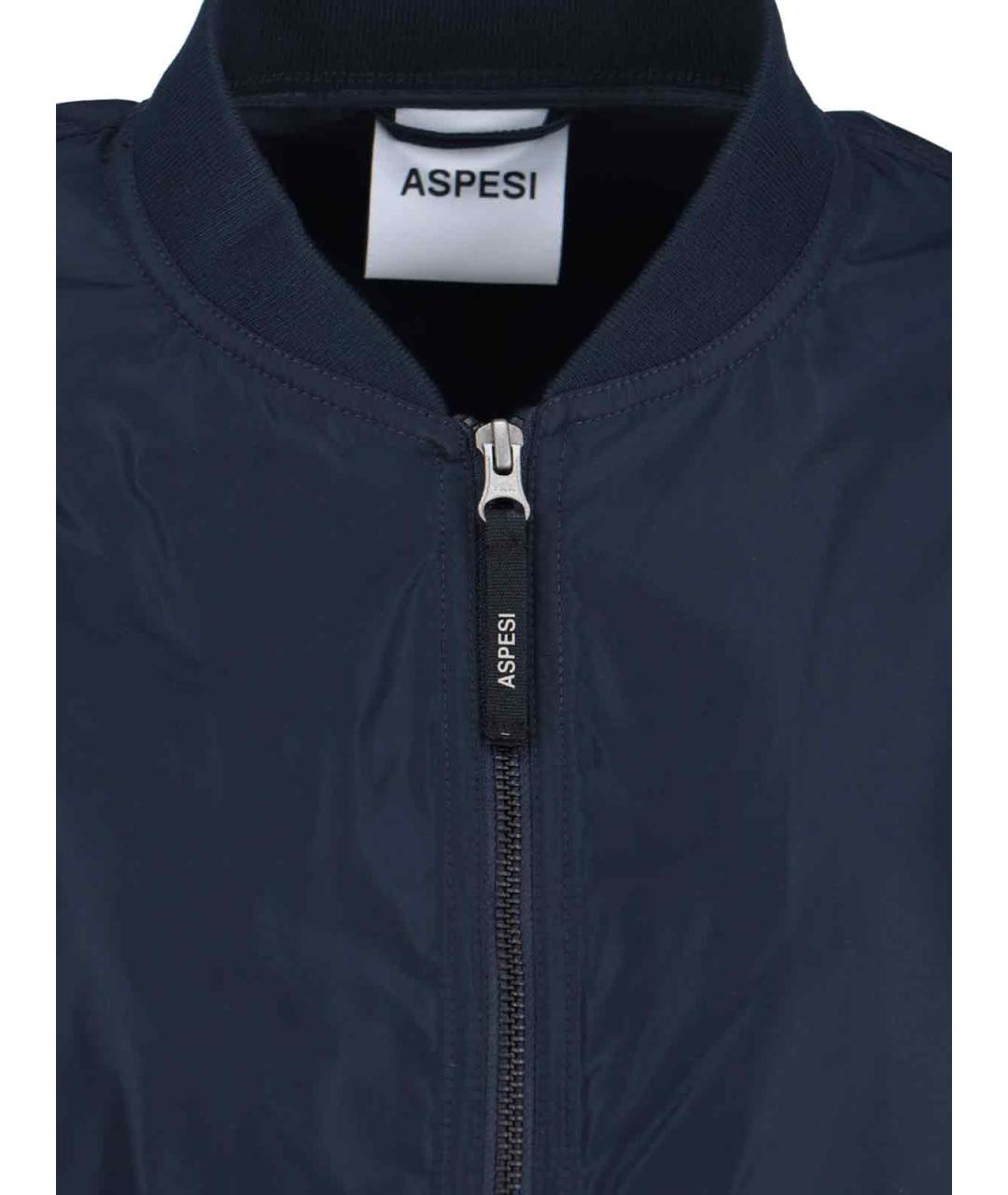 ASPESI Синий полиэстеровый тренч/плащ, фото 4