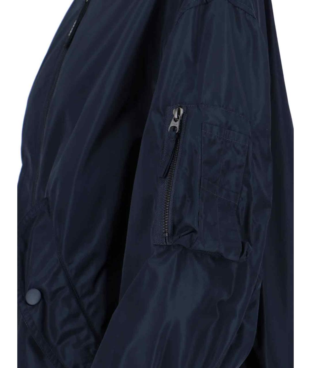 ASPESI Синий полиэстеровый тренч/плащ, фото 3