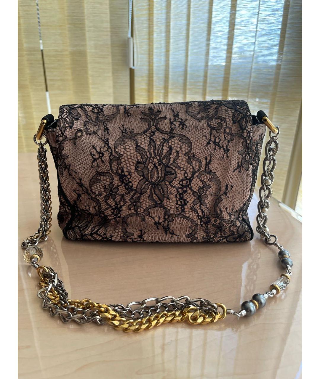 DOLCE&GABBANA Розовая замшевая сумка с короткими ручками, фото 3