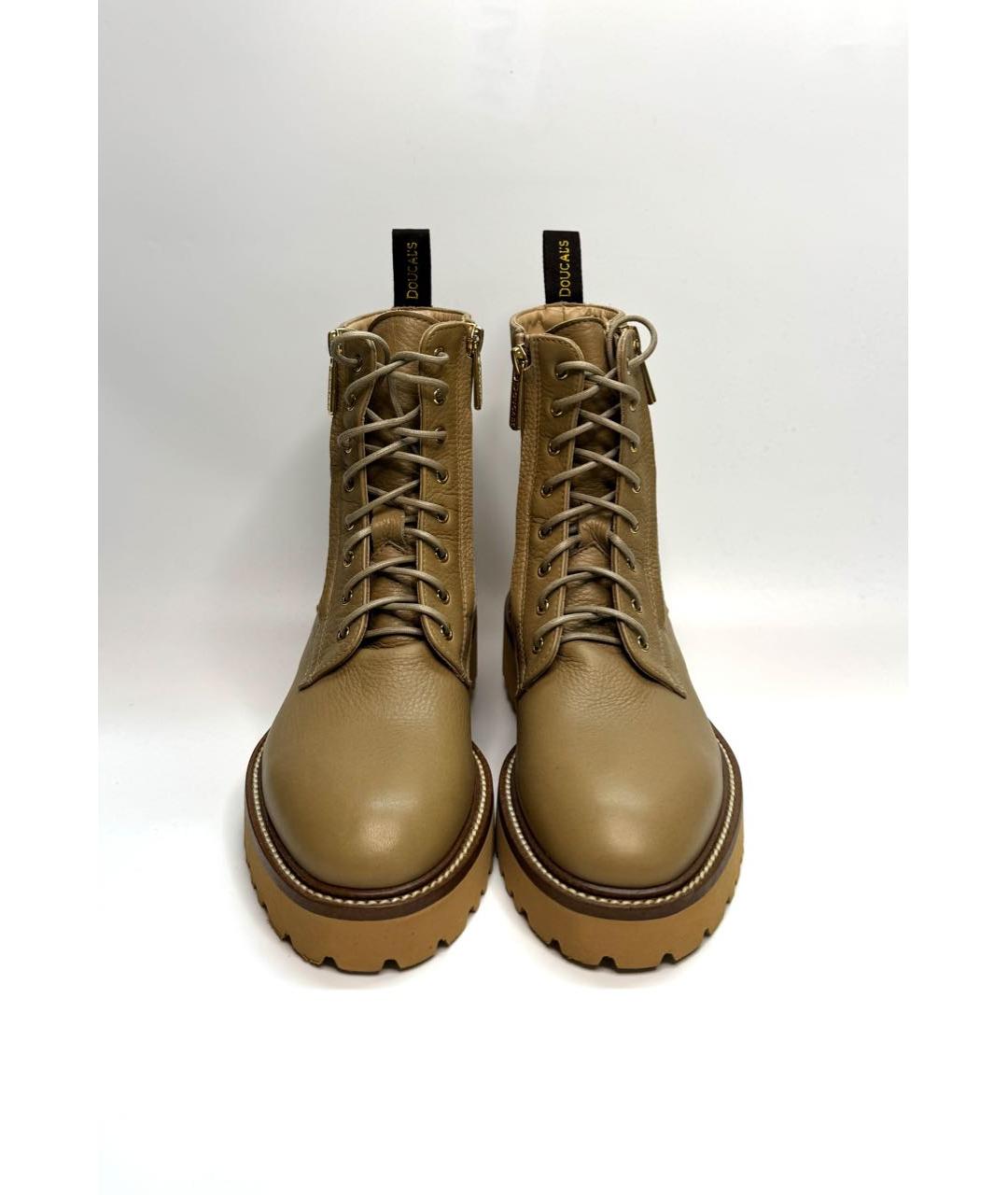 DOUCAL'S Бежевые кожаные ботинки, фото 2