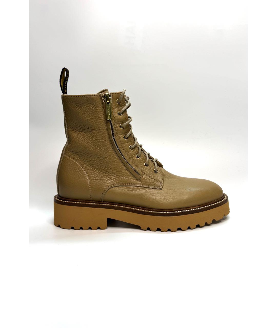 DOUCAL'S Бежевые кожаные ботинки, фото 6