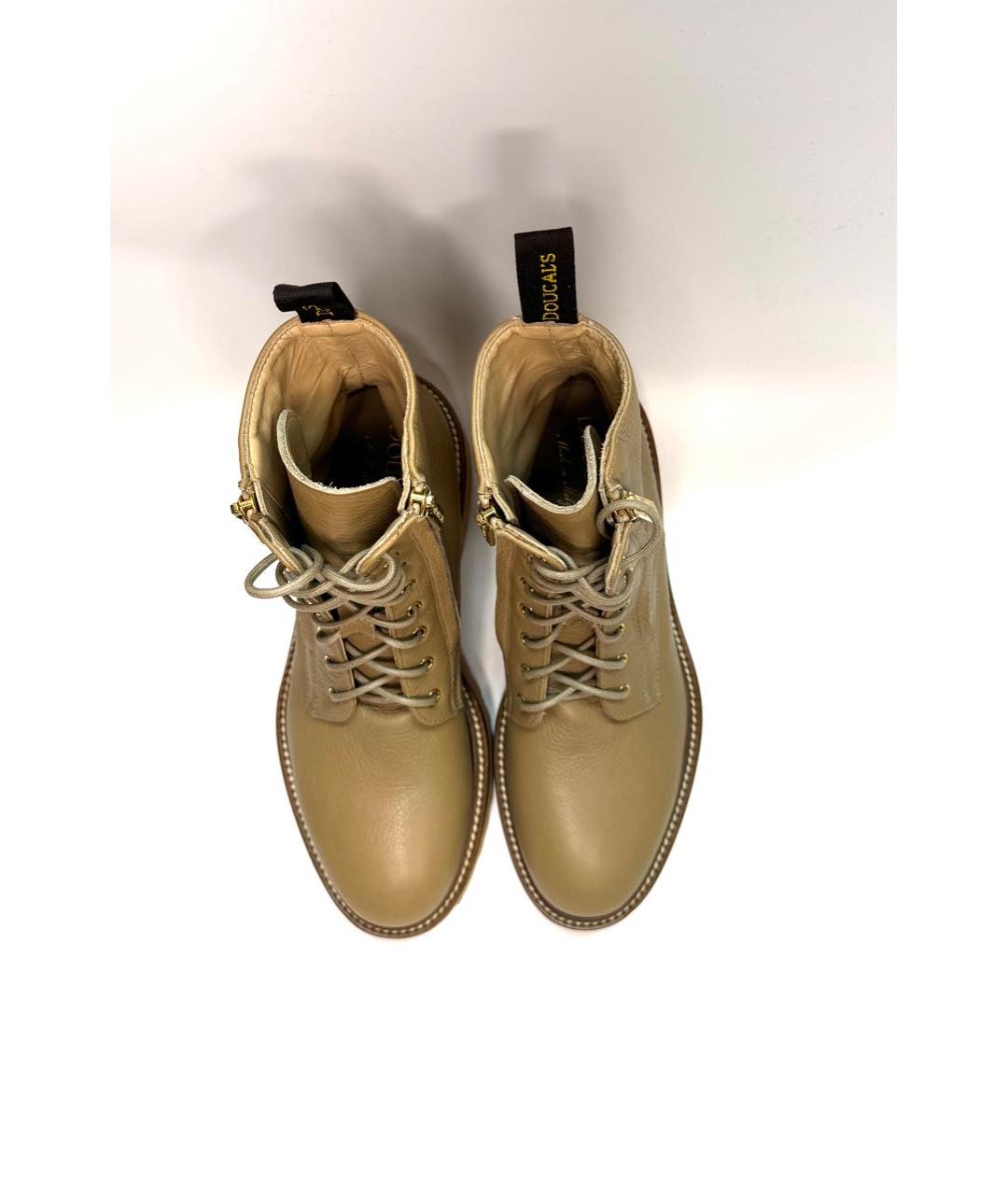 DOUCAL'S Бежевые кожаные ботинки, фото 3