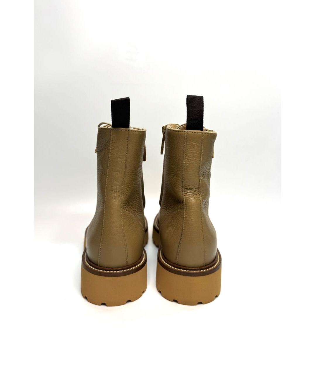 DOUCAL'S Бежевые кожаные ботинки, фото 4