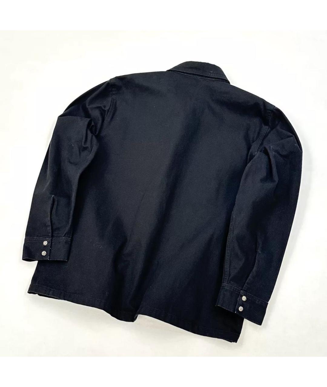 CHROME HEARTS Черная хлопковая кэжуал рубашка, фото 2