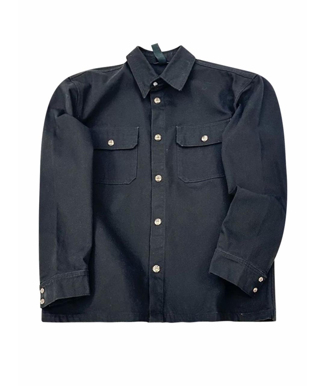 CHROME HEARTS Черная хлопковая кэжуал рубашка, фото 1