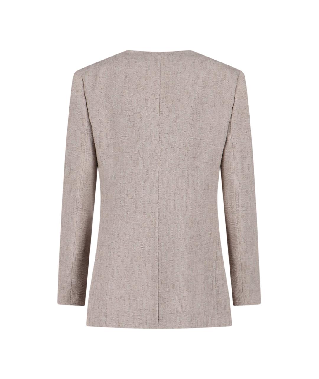 GIORGIO ARMANI Бежевый жакет/пиджак, фото 2