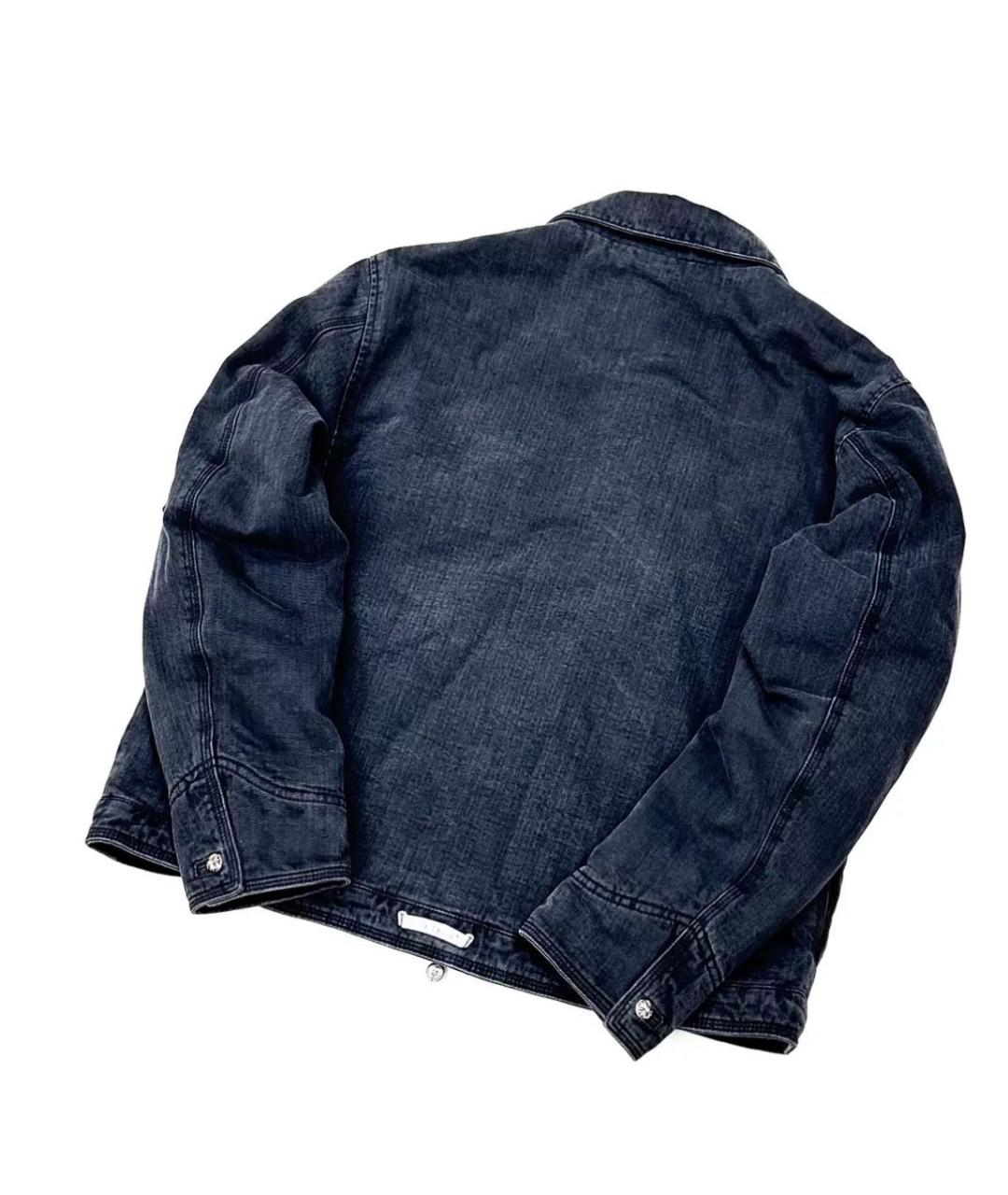 CHROME HEARTS Темно-синяя деним куртка, фото 2