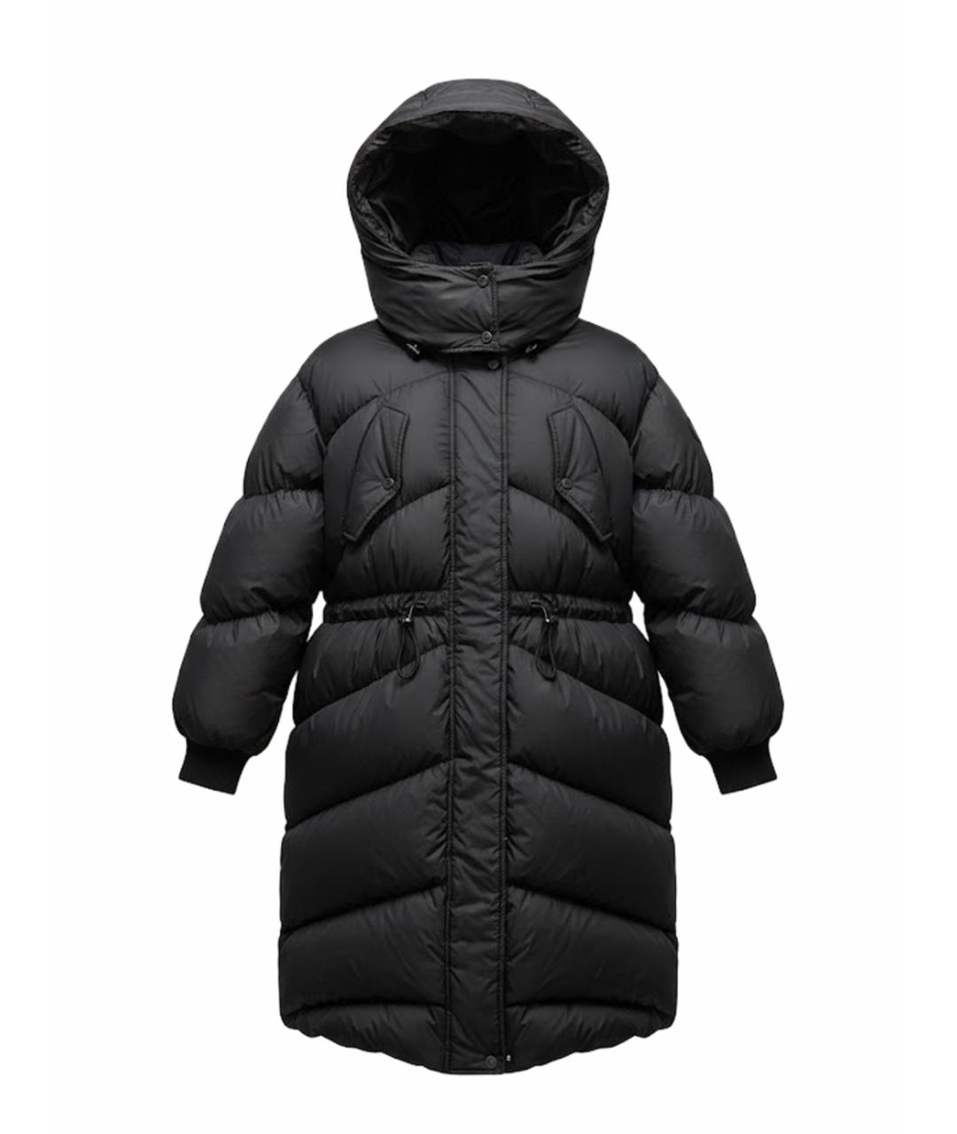 HERMES Черный пуховик, фото 1