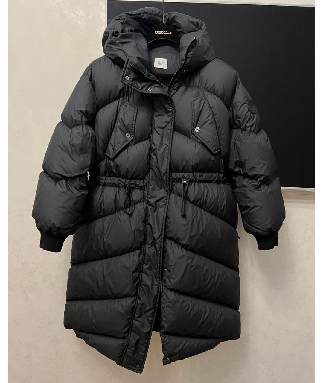 HERMES Черный пуховик, фото 4