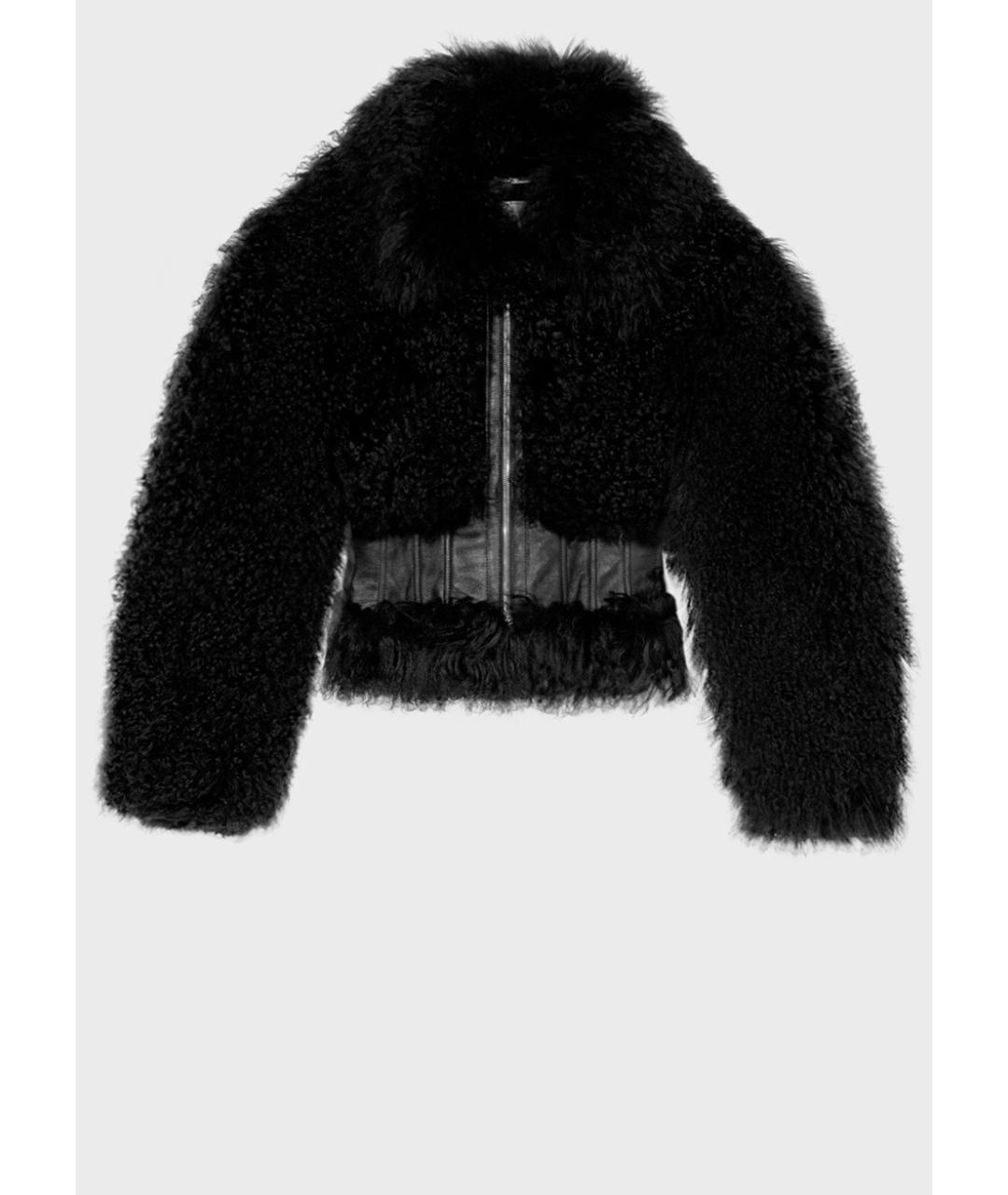 BLUMARINE Черная меховая шуба, фото 9