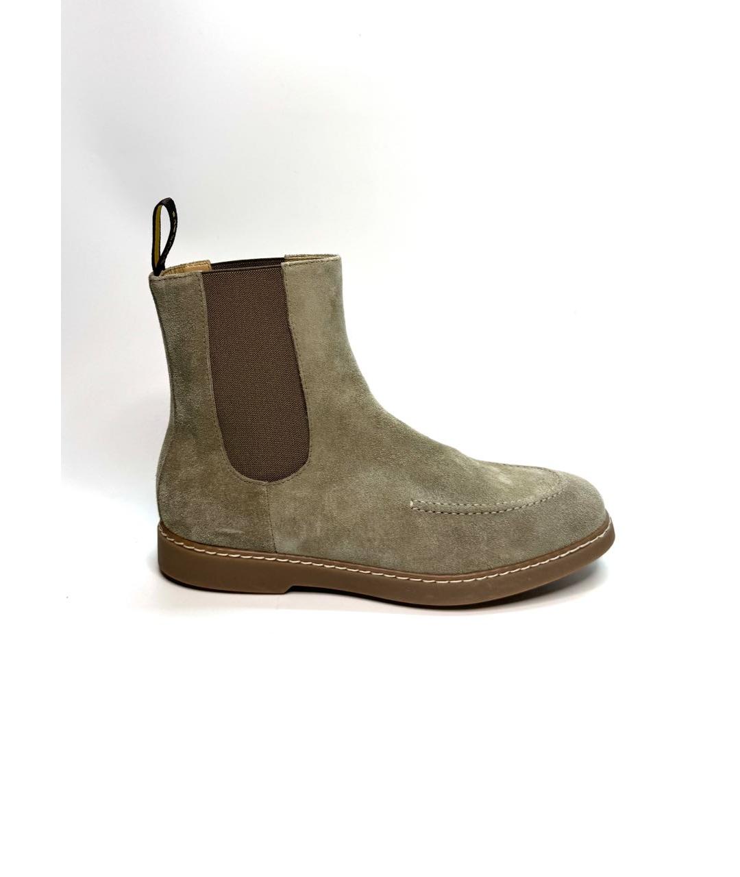 DOUCAL'S Бежевые замшевые полусапоги, фото 5