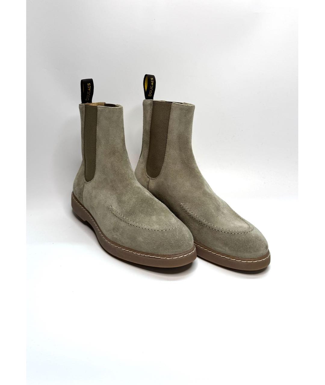 DOUCAL'S Бежевые замшевые полусапоги, фото 3