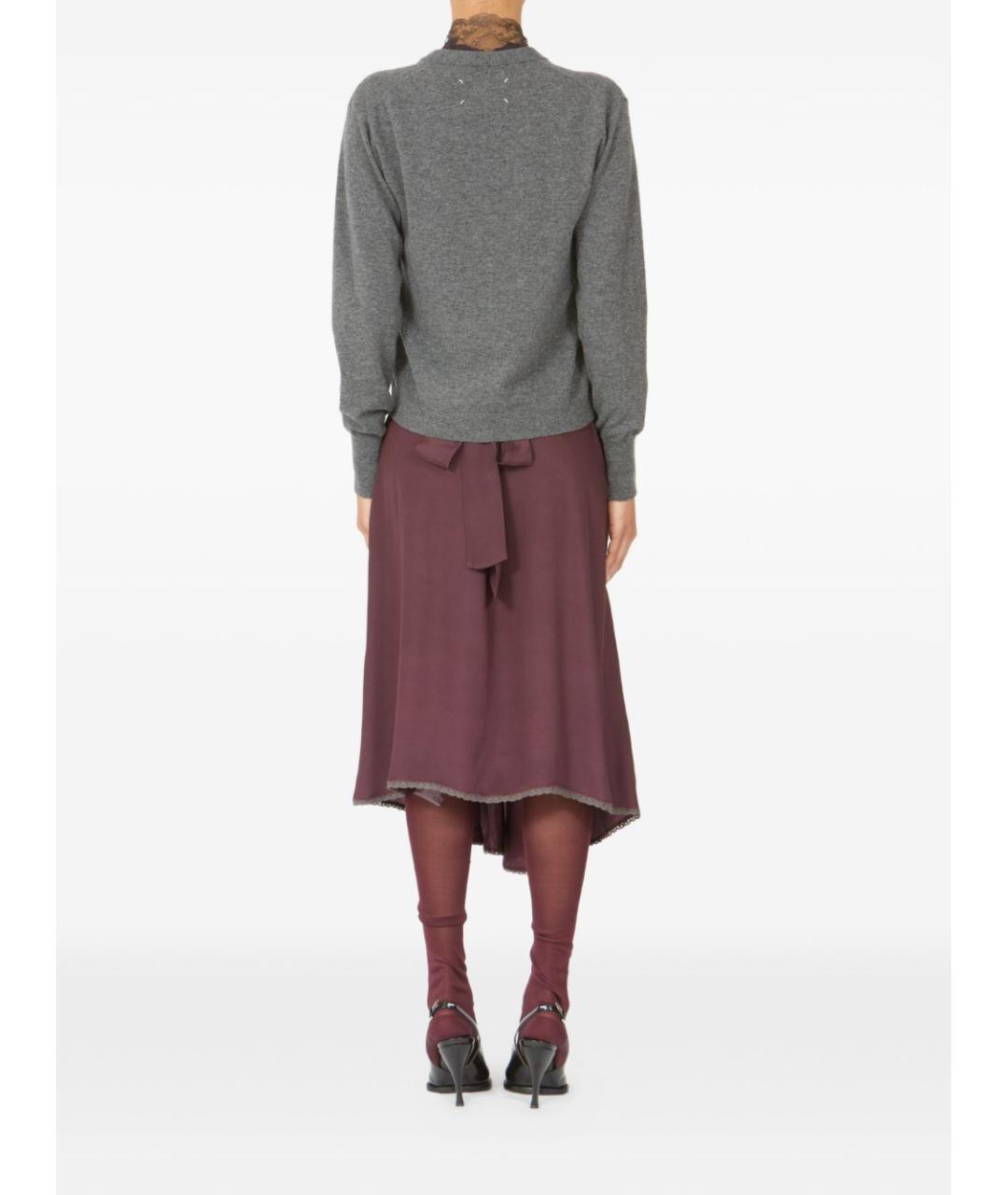 MAISON MARGIELA Серый шерстяной кардиган, фото 4