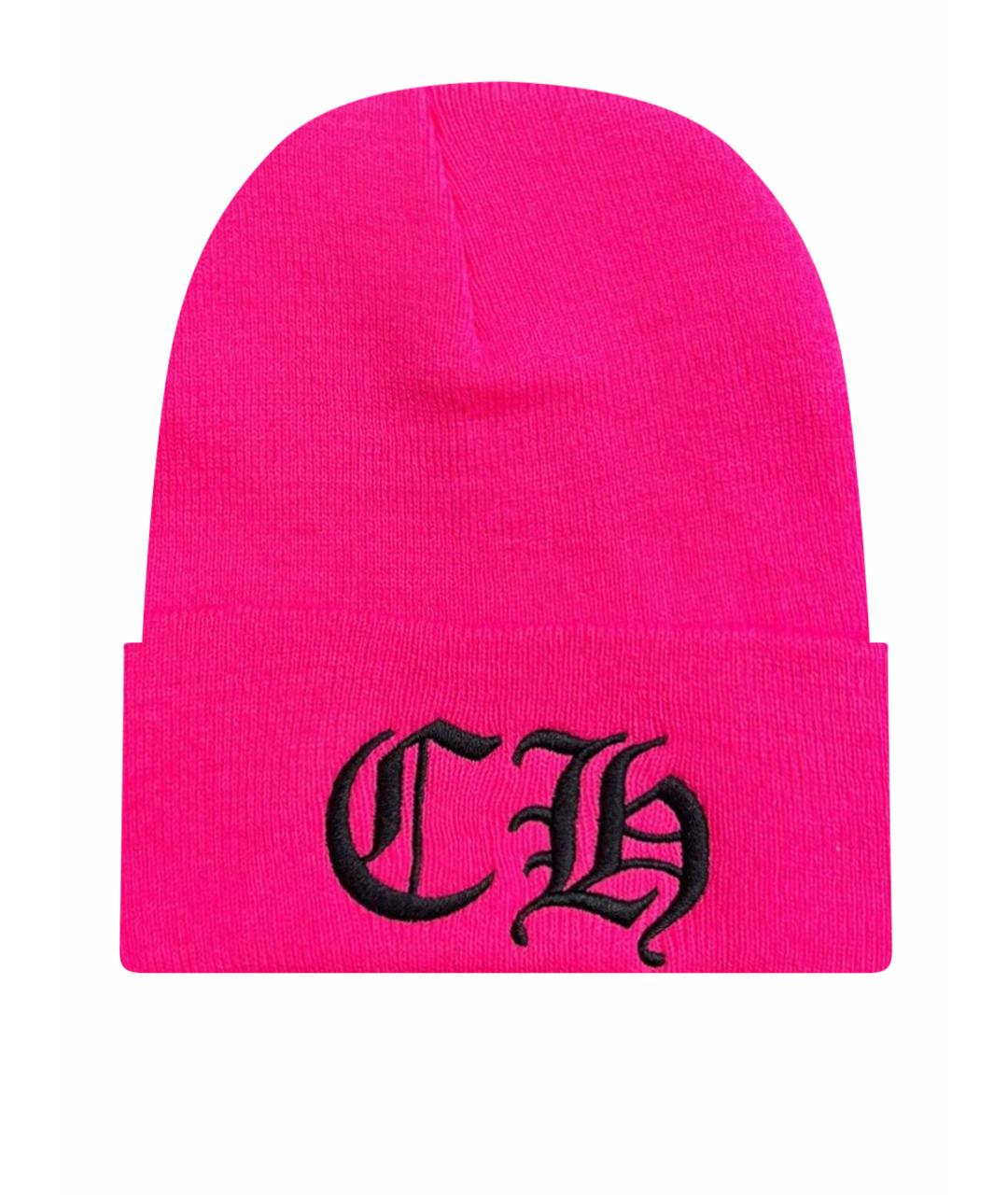 CHROME HEARTS Фуксия шапка, фото 1