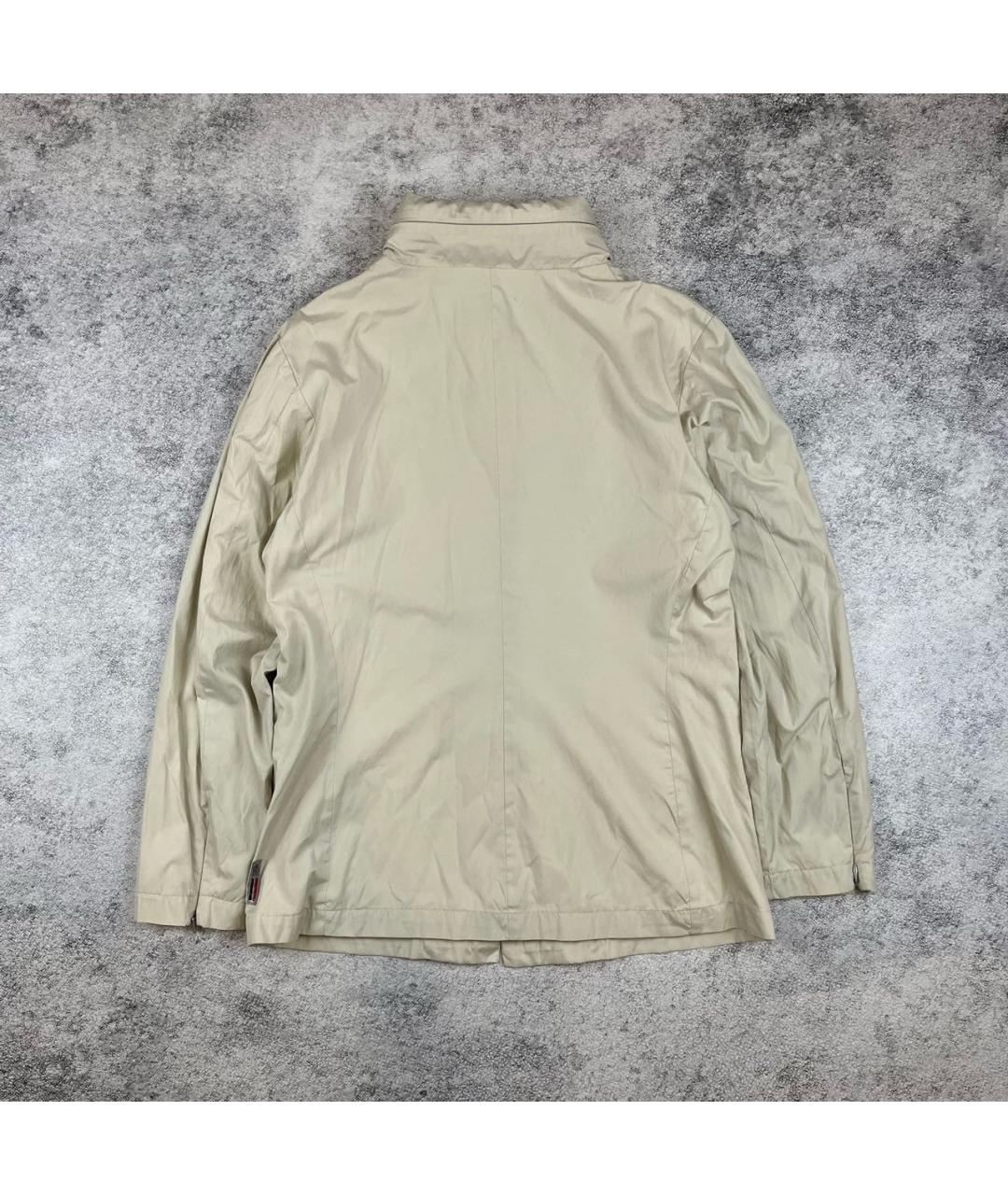 MONCLER Бежевый полиэстеровый тренч/плащ, фото 2