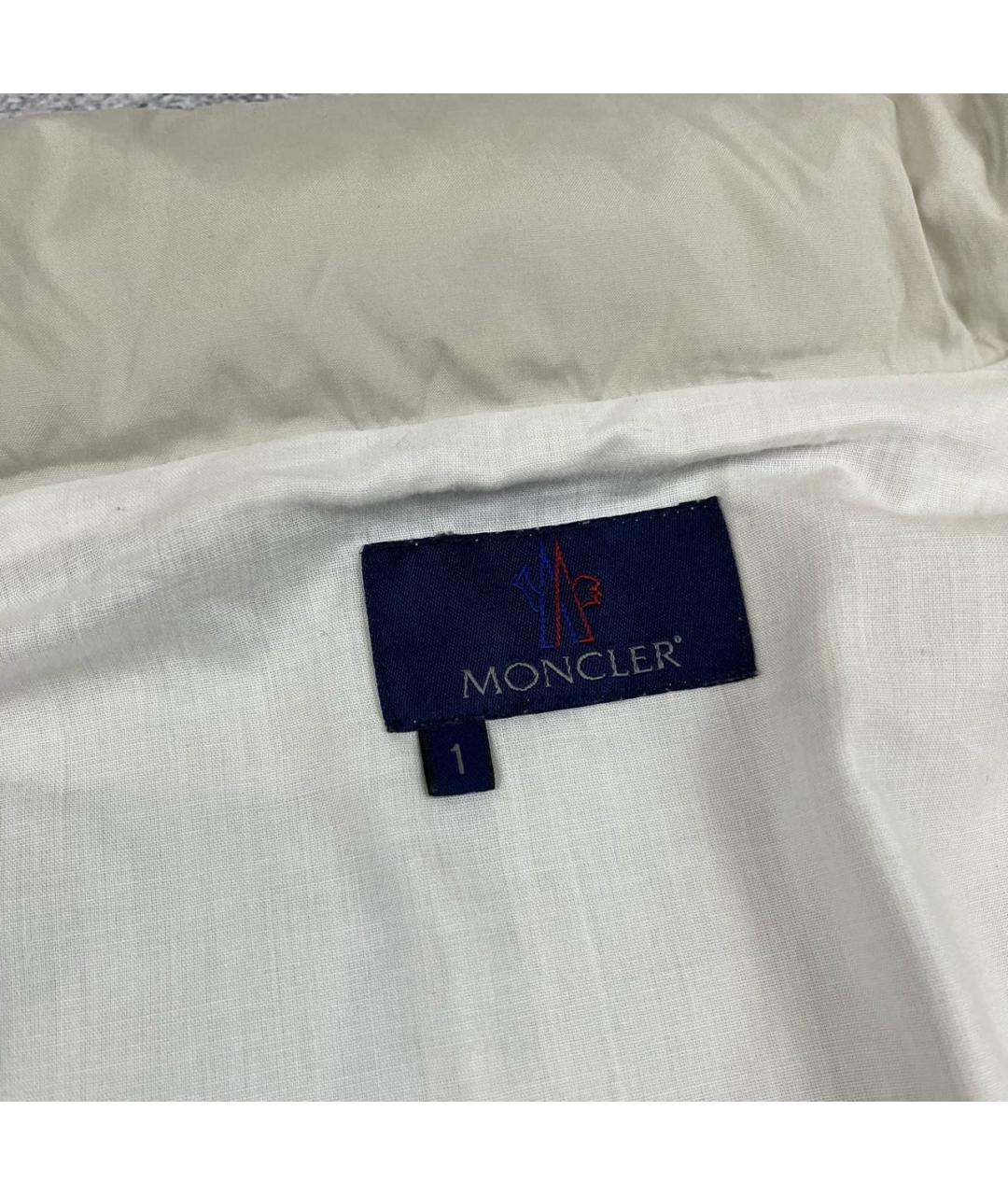 MONCLER Бежевый полиэстеровый тренч/плащ, фото 3
