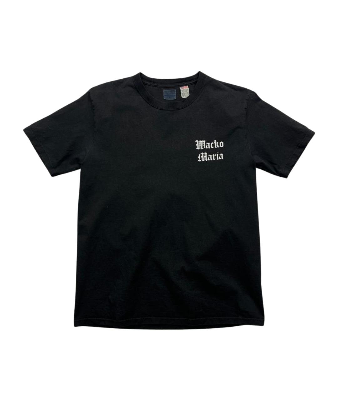 WACKO MARIA Черная хлопковая футболка, фото 1