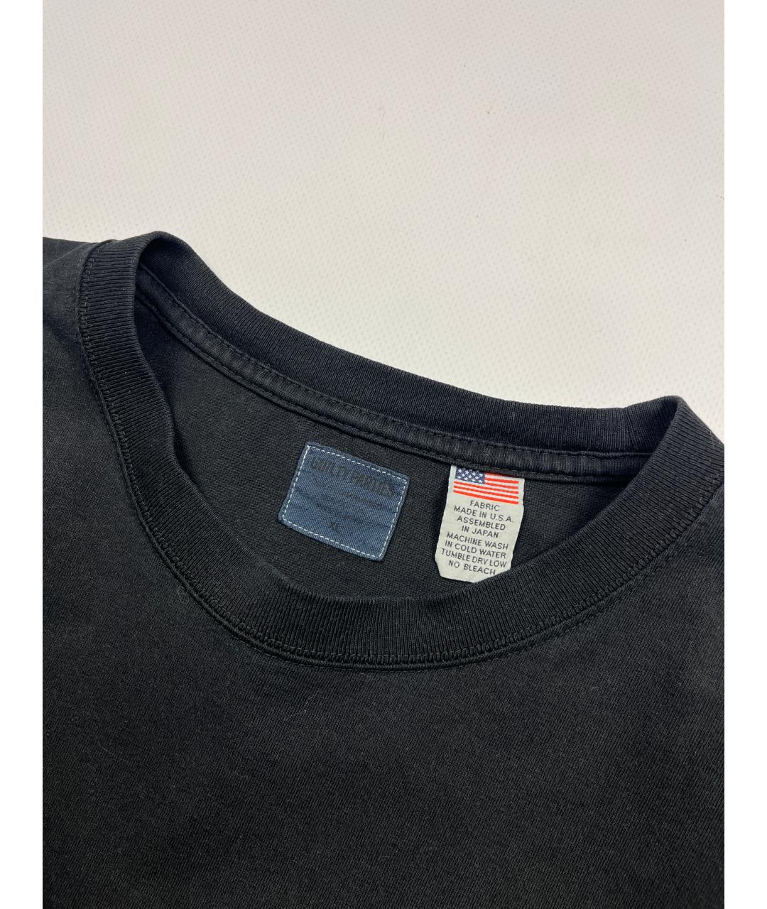 WACKO MARIA Черная хлопковая футболка, фото 3