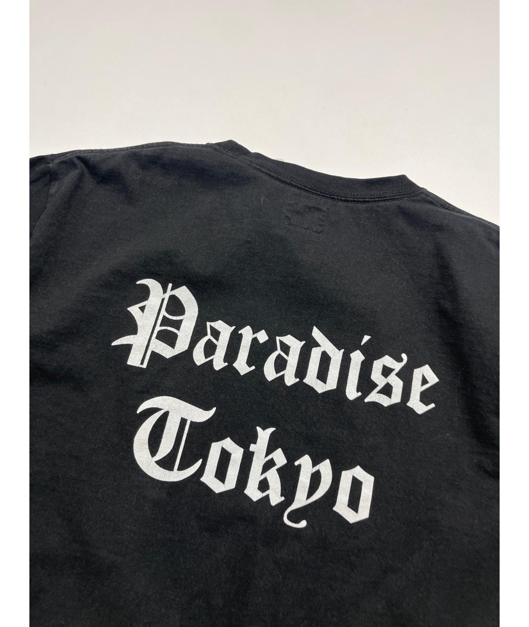 WACKO MARIA Черная хлопковая футболка, фото 6