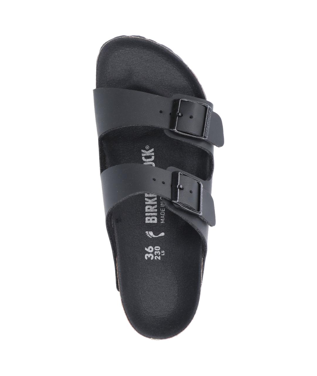 BIRKENSTOCK Черные кожаные сандалии, фото 5