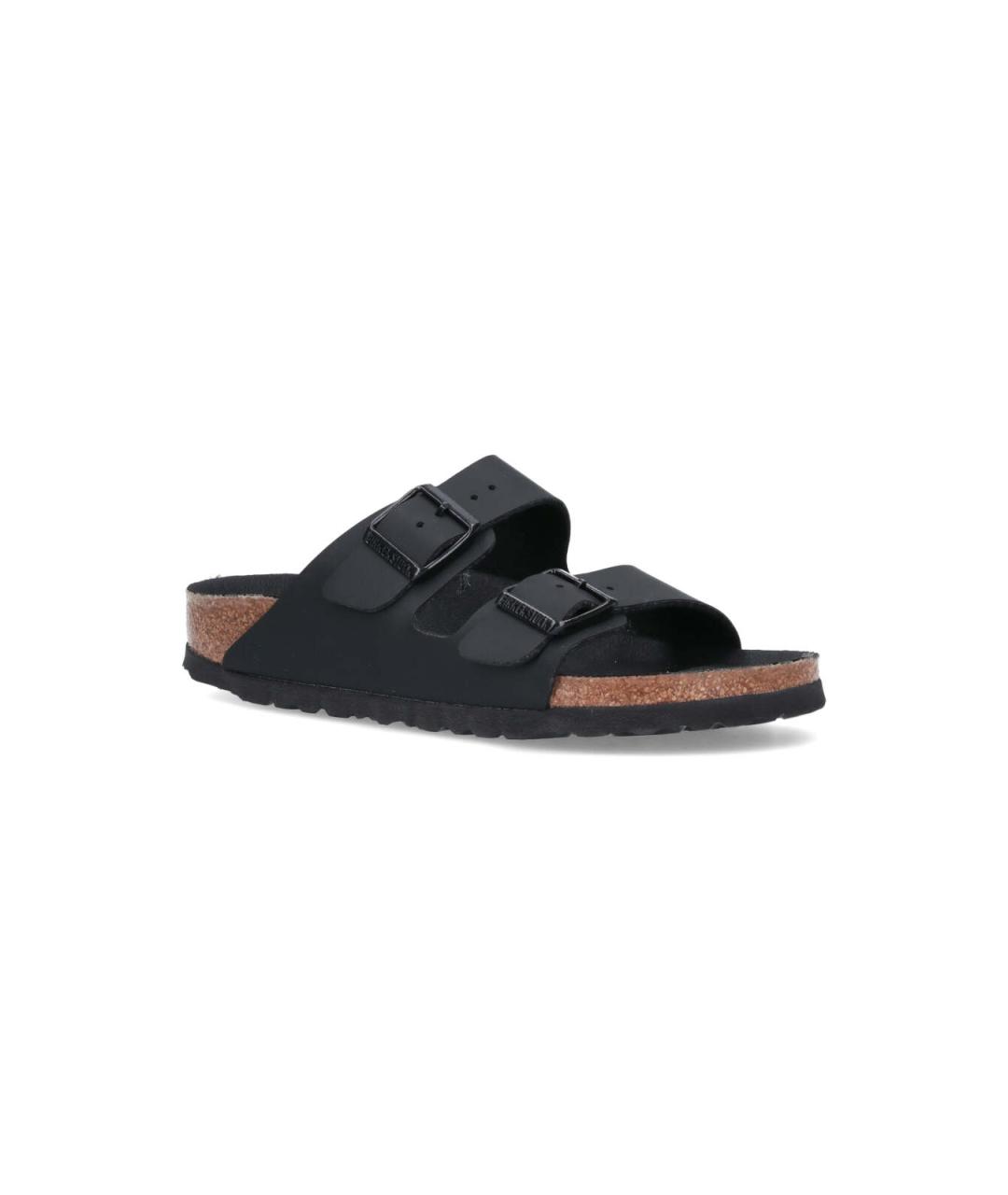 BIRKENSTOCK Черные кожаные сандалии, фото 2