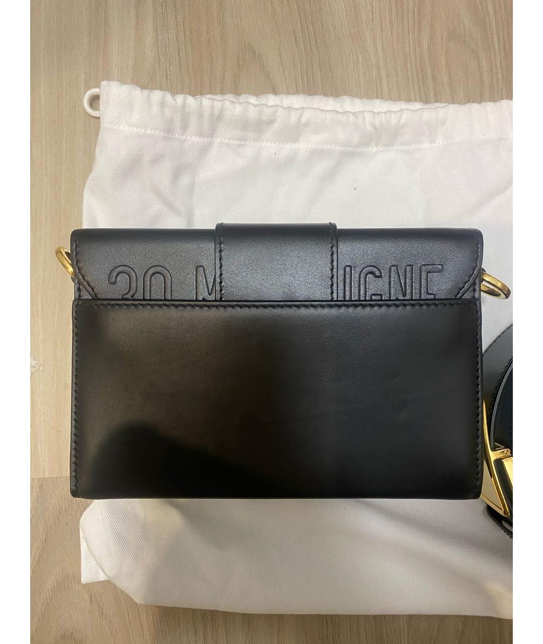 CHRISTIAN DIOR Черная кожаная сумка через плечо, фото 3