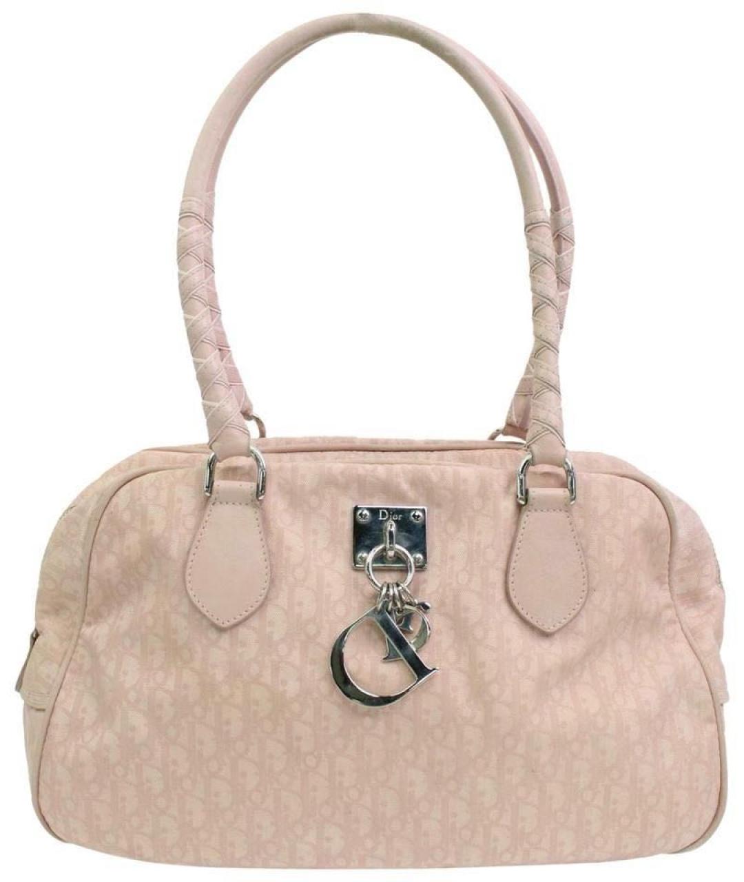 CHRISTIAN DIOR Розовая сумка с короткими ручками, фото 1